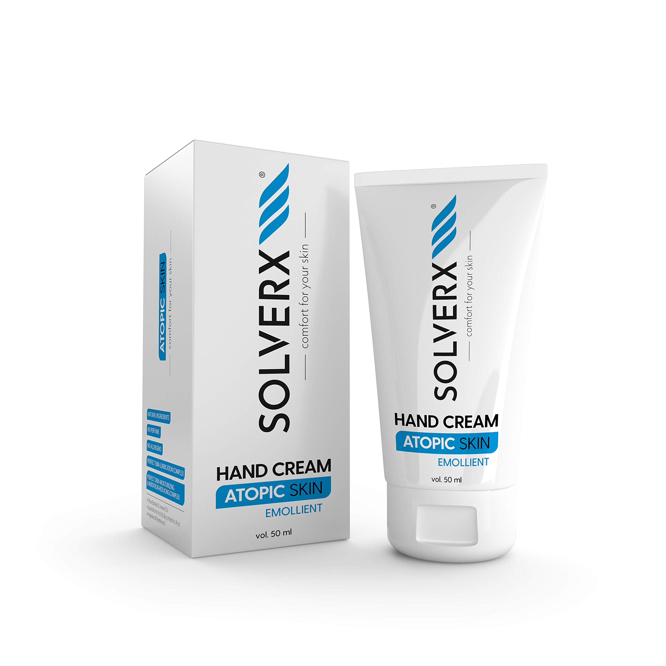 SOLVERX Atopic Skin Hand Cream - Emollient Cream - 50ml
