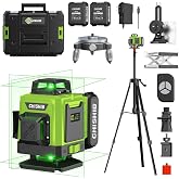 WEIDDW Laser Level 360&deg; Green Cross Line Self Leveling Laser Measuring Tool
