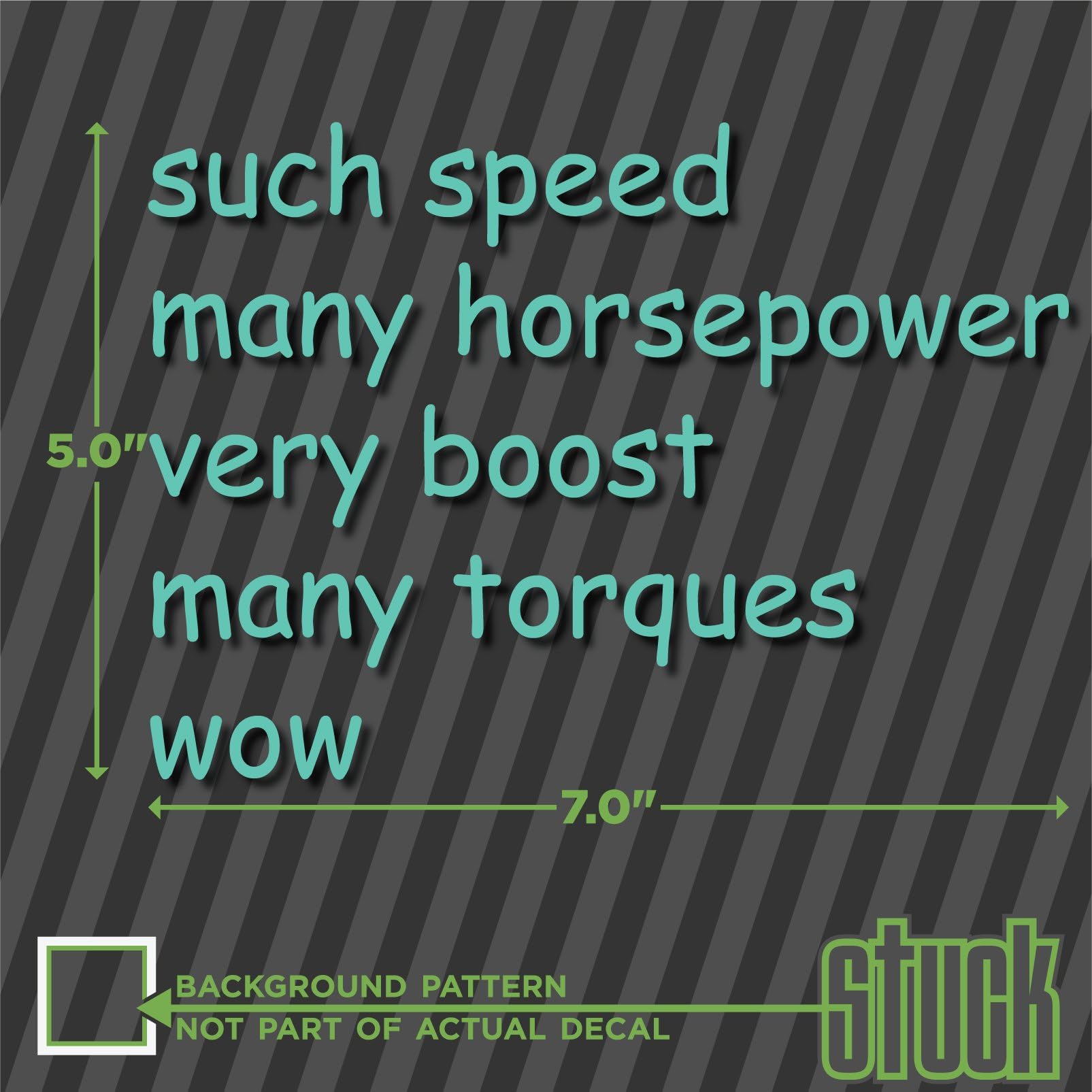 Doge Sayings For Cars such speed - vinyl decal sticker meme funny shiba shibes - 7.0"x5.0"