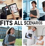 Leathario A4 Portfolio Folder 4-Ring Binder Notepad 10 Sheet Protectors view 8