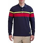 Brooks Brothers Mens Long Sleeve Chest Stripe Polo Shirt