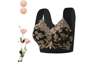 Seamless Bras for Womens Versatile Comfy Lift & Flex Wireless Bra Women's Lace Anti-Sagging Setactual Bras with Wide Straps
