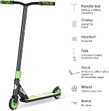 FREEDARE Pro Stunt Scooter Complete Green 32mm Bar 100mm Wheels 220 lb view 2