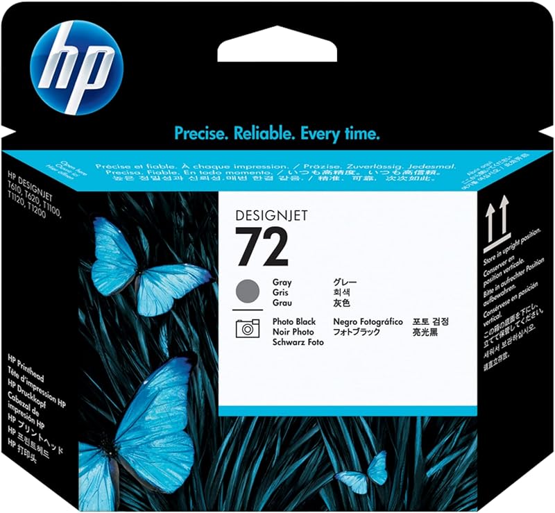 HP 72 C9380A Original Grey & Photo Black DesignJet Printhead Plotter