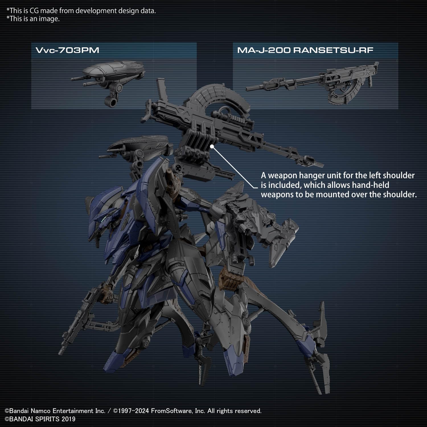 Bandai Hobby - Armored Core VI Fires of Rubicon - #02 Schneiber Nachthreiher/40E Steel Haze 30 MM 1/144 Modellbausatz 7