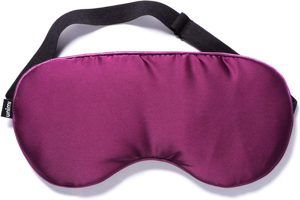Amazon Com Unimi Sleep Eye Mask Moist Heated Eye Mask Silk Eye Shade With Lavender Flaxseed Microwaveable Weighted Sleep Mask For Dry Eyes Puffy Eyes Pink Eyes Hot Compress For Migraine Sinus Pain