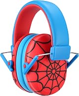ProCase Kids Noise Cancelling Headphones Red Blue NRR 24dB Adjustable view 1