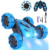 Osorantis RC Stunt Car, 360&deg; Flips &amp; Double-Sided Remote Control Truck with LED Lights, 2.4GHz High Speed All Terrain Off-Road Toy Car, Gift for Boys Girls Kids Ages 6-12 (Blue)