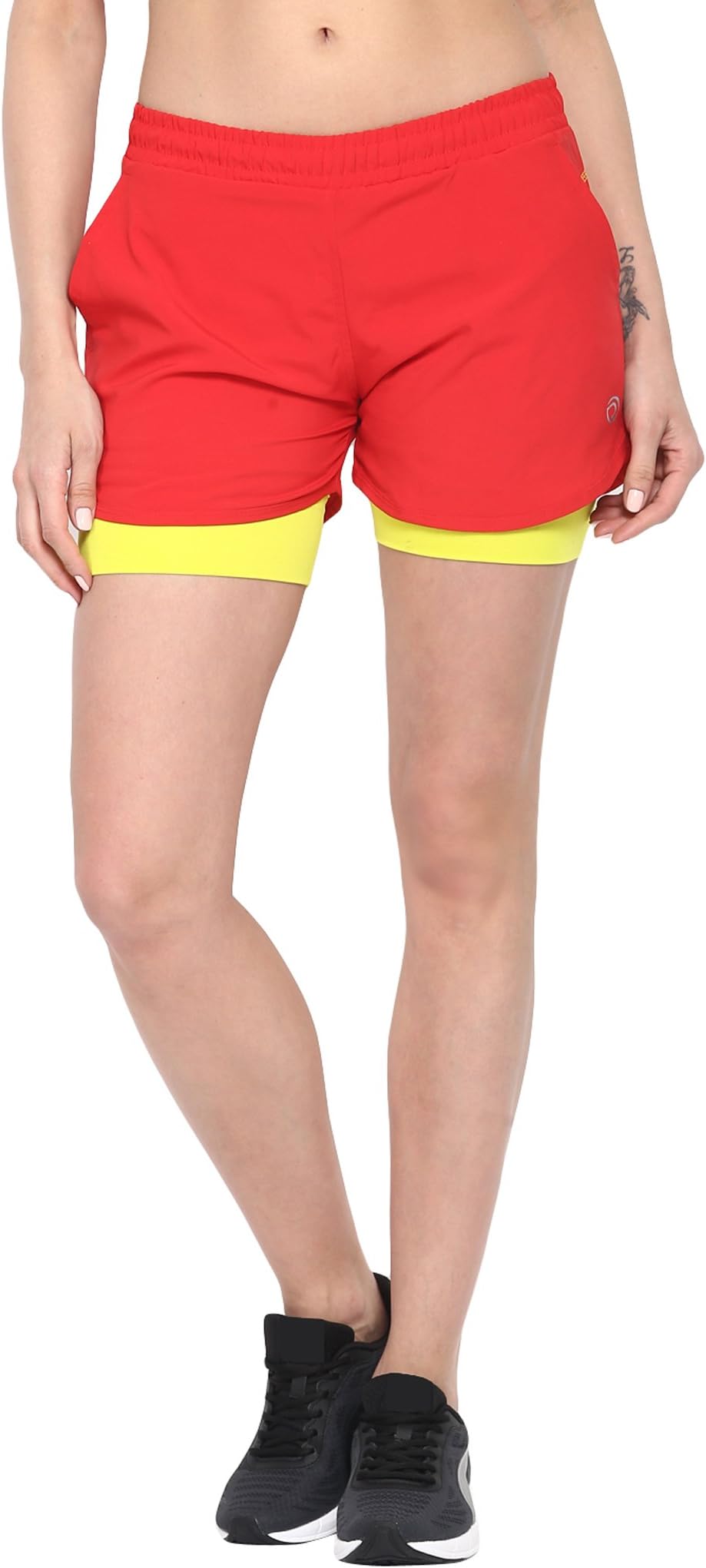 Women’s Double Layered Running Shorts with Phone Pocket