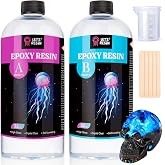 LET'S RESIN 1/2 Gallon Epoxy Resin,Crystal Clear Resin Epoxy Kit for Crafts | Bubble Free Casting Resin, 2 Part Resin and Hardener for DIY Art, Jewelry Making, Coasters, for Beginners &amp; Pros