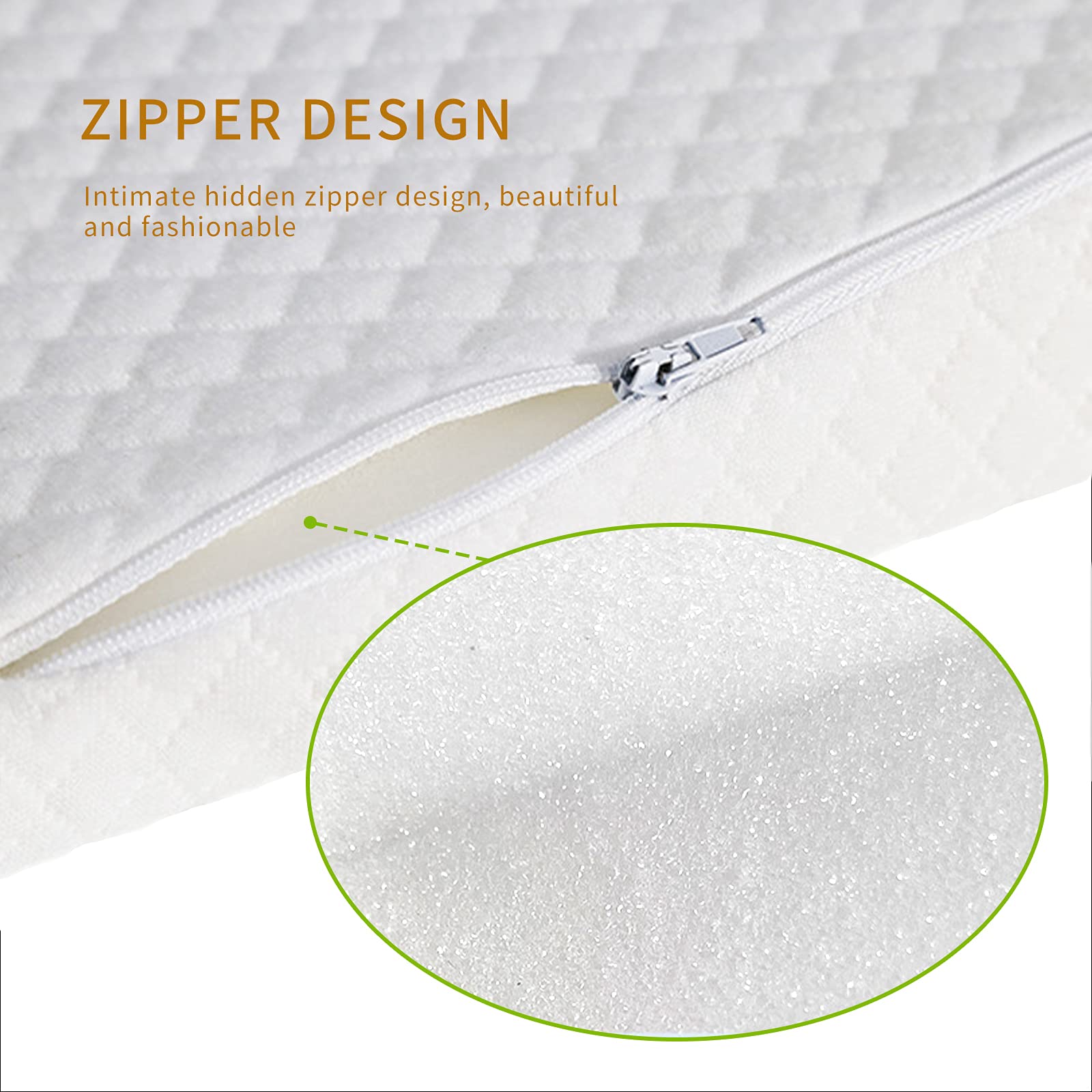 BOVFUN 5 Inch Wedge Pillow for Adults,Large Body Support Sponge Triangle Incline Cushion to Elevate Upper Body,Therapeutic Wedge Pillow for Sleeping Acid Reflux,5