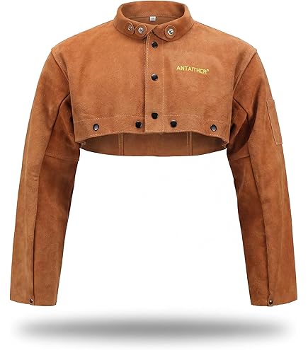 IRONCAT 7005スエードジャケット ブラウン　溶接ジャケット XL IRONCAT 7000 Cowhide Leather Welding Cape Sleeve - Golden Yellow