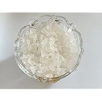 SweetGlob Old Fashioned White Rock Candy Crystals (Gems Rock Sugar Candy (Medium Crystal), 1 Pound)