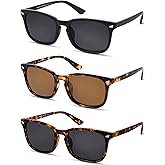 BEALER Polarized Sunglasses for Women Trendy Rectangle Sun Glasses Womens Classic Retro Shades UV400 Protection