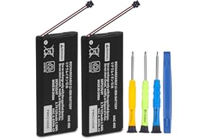 TAYUZH 2PCS HAC-006 Battery for Nintendo Switch HAC-015 HAC-016 Left and Right Joy-Con Controller Rechargeable Internal Li-ion Battery Replacement with Repair Tool Kits