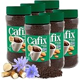 Cafix All Natural Instant Chicory Coffee Alternative, 0mg Caffeine - 7.05oz Jar (Pack of 6)