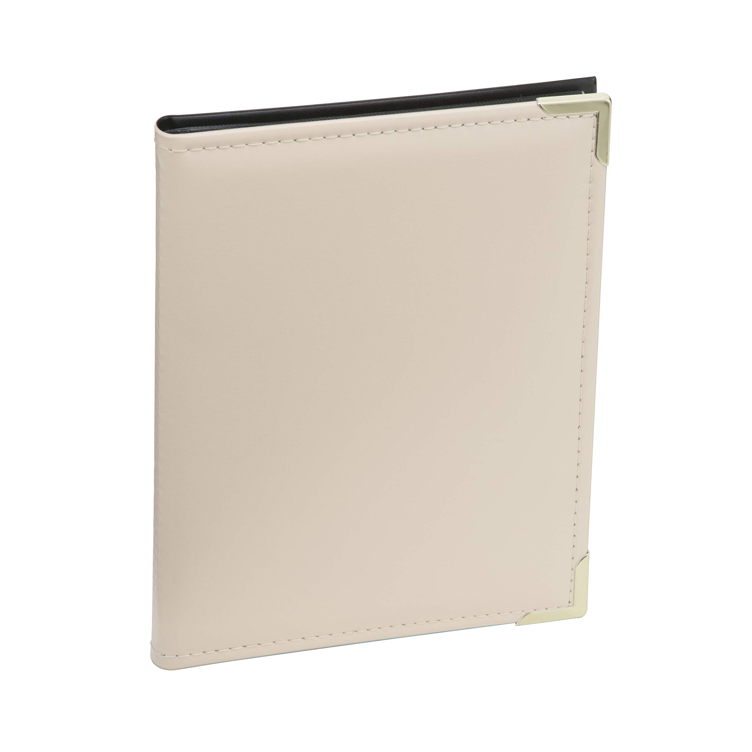 Kenro Ivory Leather Look Mini Photo Album for 36 photos 7.5x5 inch / 19x13cm with Gilt Corners Portrait Photographs, Carlton Series Carlton Series – APL151IV
