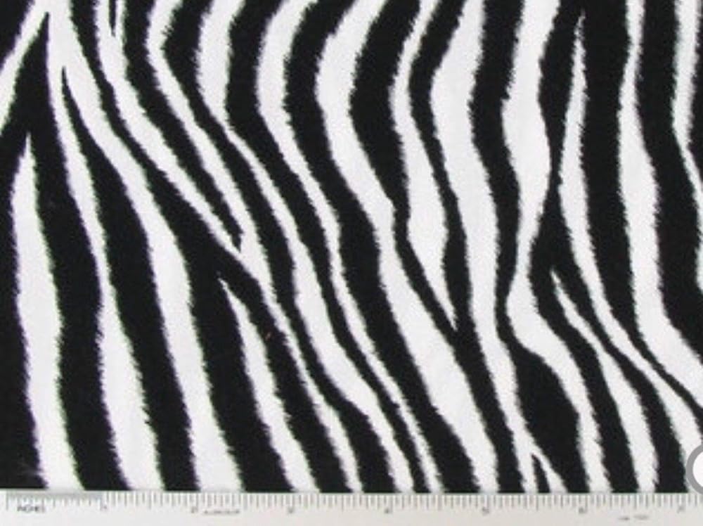 Zebra Stripes Cotton Quilting Fabric by the Half Yard 44