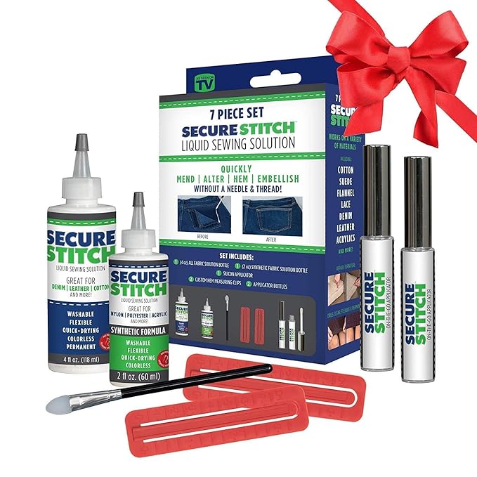 Juxori Secure Stitch Liquid Sewing Solution Sew Glue Fabric & Leather