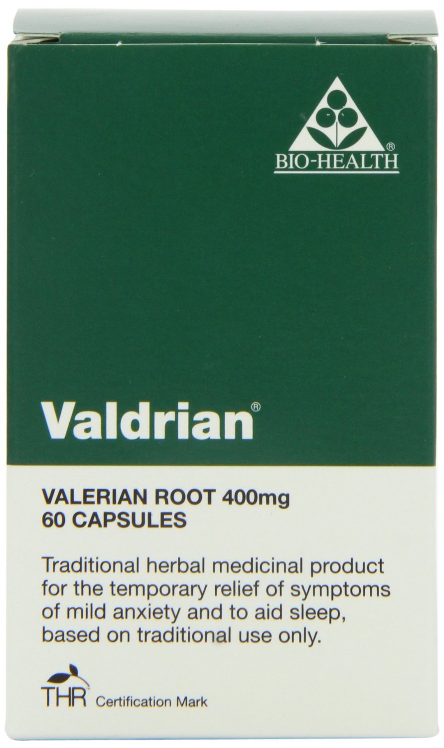 Bio Health 400mg Valdrian Valerian Root - Pack of 60 Capsules