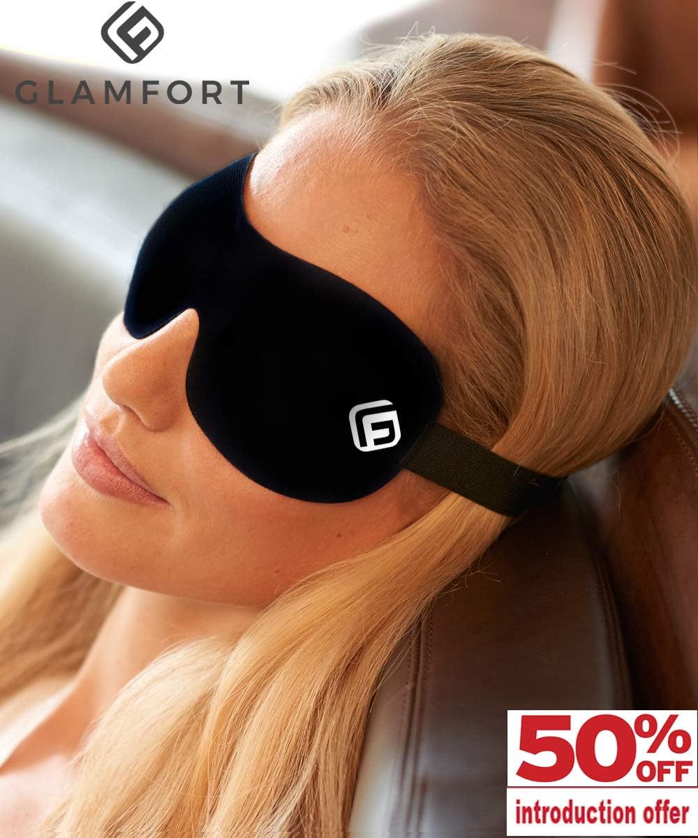 Sleep mask 3D Adjustable for Men and Women Comfortable Mask for Sleeping, Travel, Nap