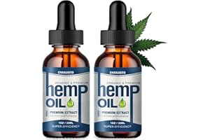 CHANUBITO 2 Pack Hemp Oil Organic High Potency - Relief Good Mood - 100% Natural Hemp Drops 1,000,000 Maximum Strength - Hemp Oils Tincture Premium Vegan, Non-GMO