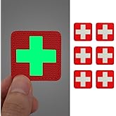 LIVANS Medic Red Cross Patch, First Aid Morable Patch Perfect for Tactical IFAK, EMT Trauma Pouch 1.5-Inch 3D High Relief Patch Nurse Doctor Emergency Logo Bundle 6 Pieces