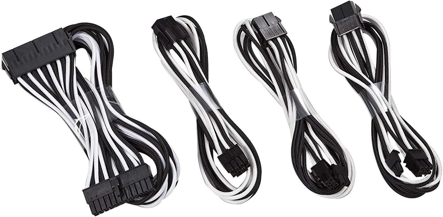 Antec Sleeved Cable Power Supply Cable Extension Kit with ExtraSleeved 24 PIN / 4