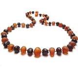 Collier Ambre Baltique Véritable - Longueur 50 Cm - Perles Translucides - Adultes - Neuf Sans Emballage