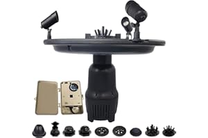 HALF OFF PONDS Floating Fountain – 1 HP Pond Aerator, 100' Cord – 15,000 GPH Water Pump – 13 Spray Patterns - Color-Changing LED Lights & Control Box - for Large Ponds, Lakes & Water Gardens