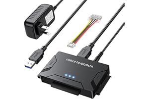 MaxRenard Hard Drive Reader USB 3.0 to SATA/IDE Adapter | Universal External Hard Drive Reader & Data Recovery Converter Kit 