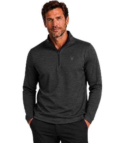 Amazon.com: Spyder Mens Mock Neck Sweatshirt Quarter Zip