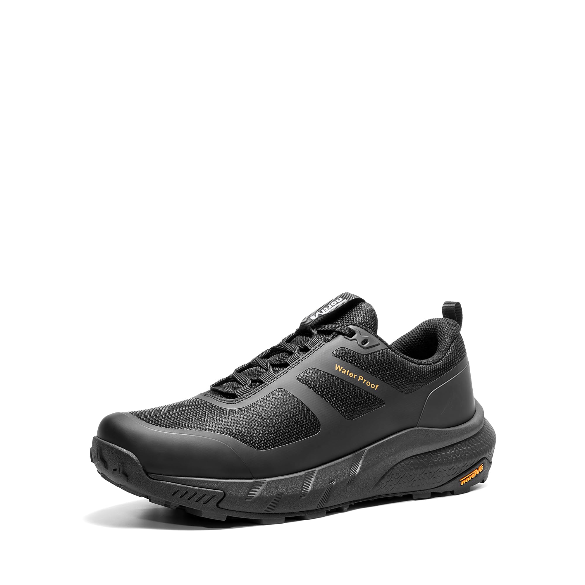 NORTIV 8 Herren Trekkingschuhe Wanderschuhe,Size 43,Schwarz