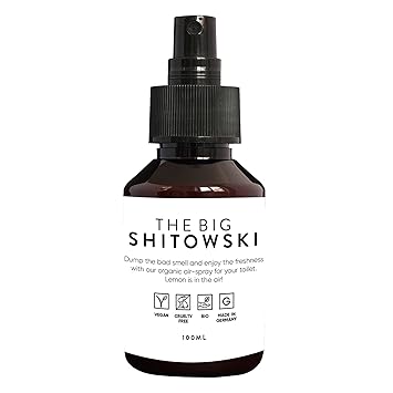 Toiletten Geruch Stop von The Big Shitowski | WC Duft | Toiletten Spray | WC Geruchskiller | Zitronenöl | WC Geruchskiller Ed