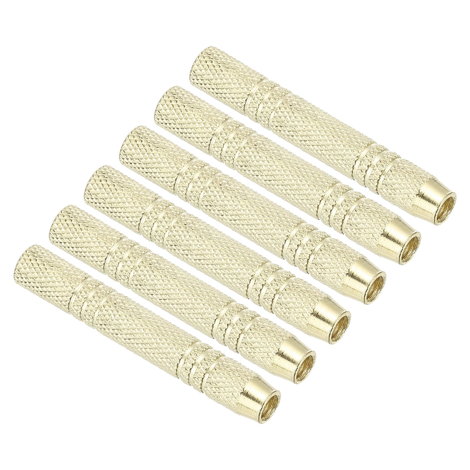 PATIKIL 12 Grams Dart Replacements Barrel, 6Pcs Metal Dart Replace Barrel Accessories for Soft and Steel Dart Tips, Gold Tone
