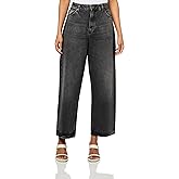 HUGO womens Leni Loose Fit Wide Leg Jeans