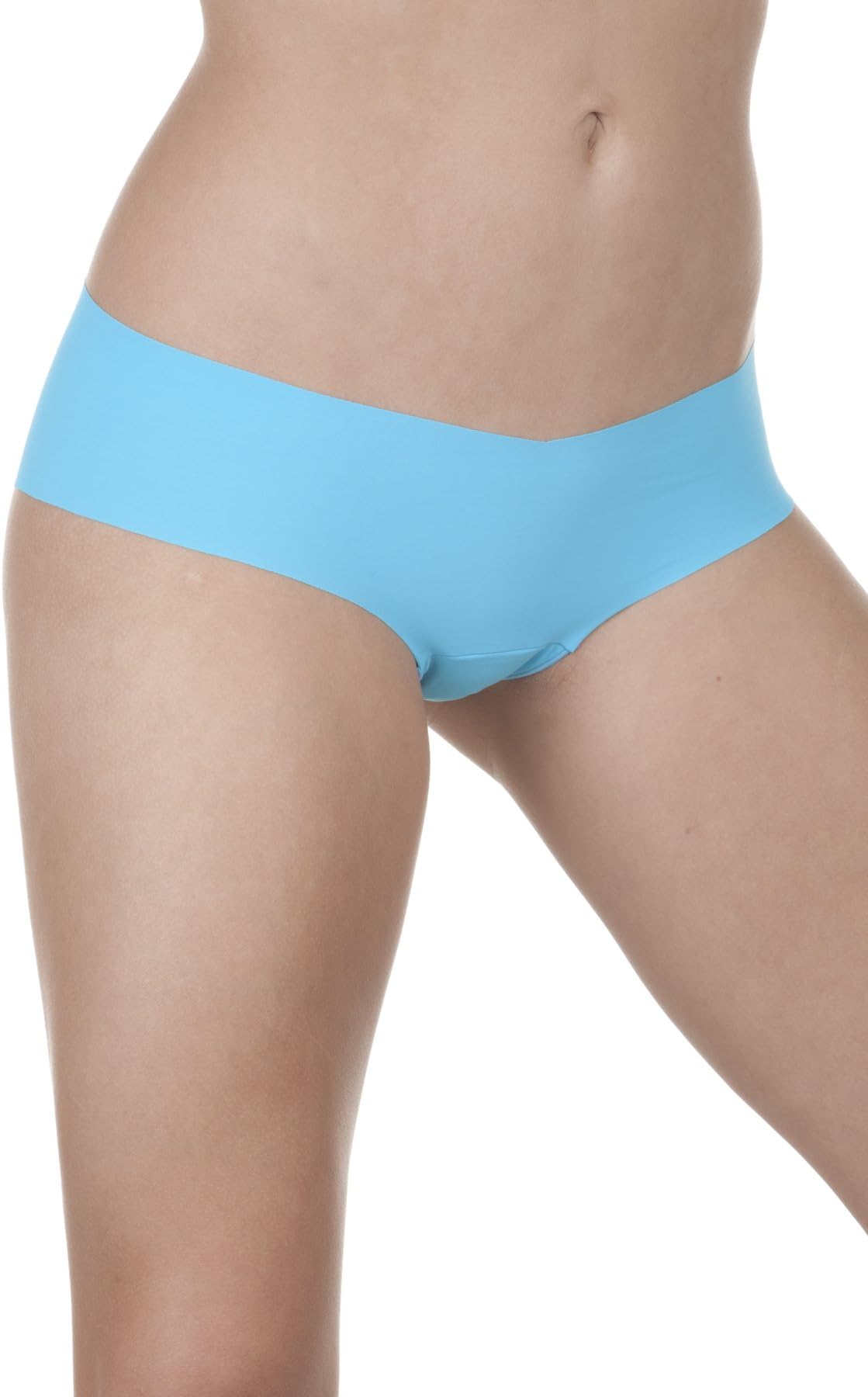 Viaggio Workout Underwear Silver UltraFresh - Seamless Cheekie Panty with Exclusive Silver Infused Fabric (Baby Blue: Large-XLarge)