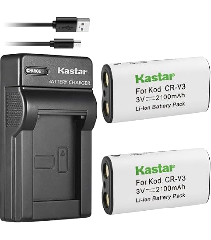 Amazon.com : Kastar CR-V3 Battery 2-Pack Replacement for Olympus C