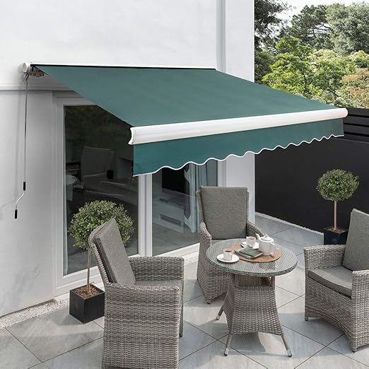 Primrose 3.0m x 2.5m Manual Awning Full Cassette DIY Patio Awning