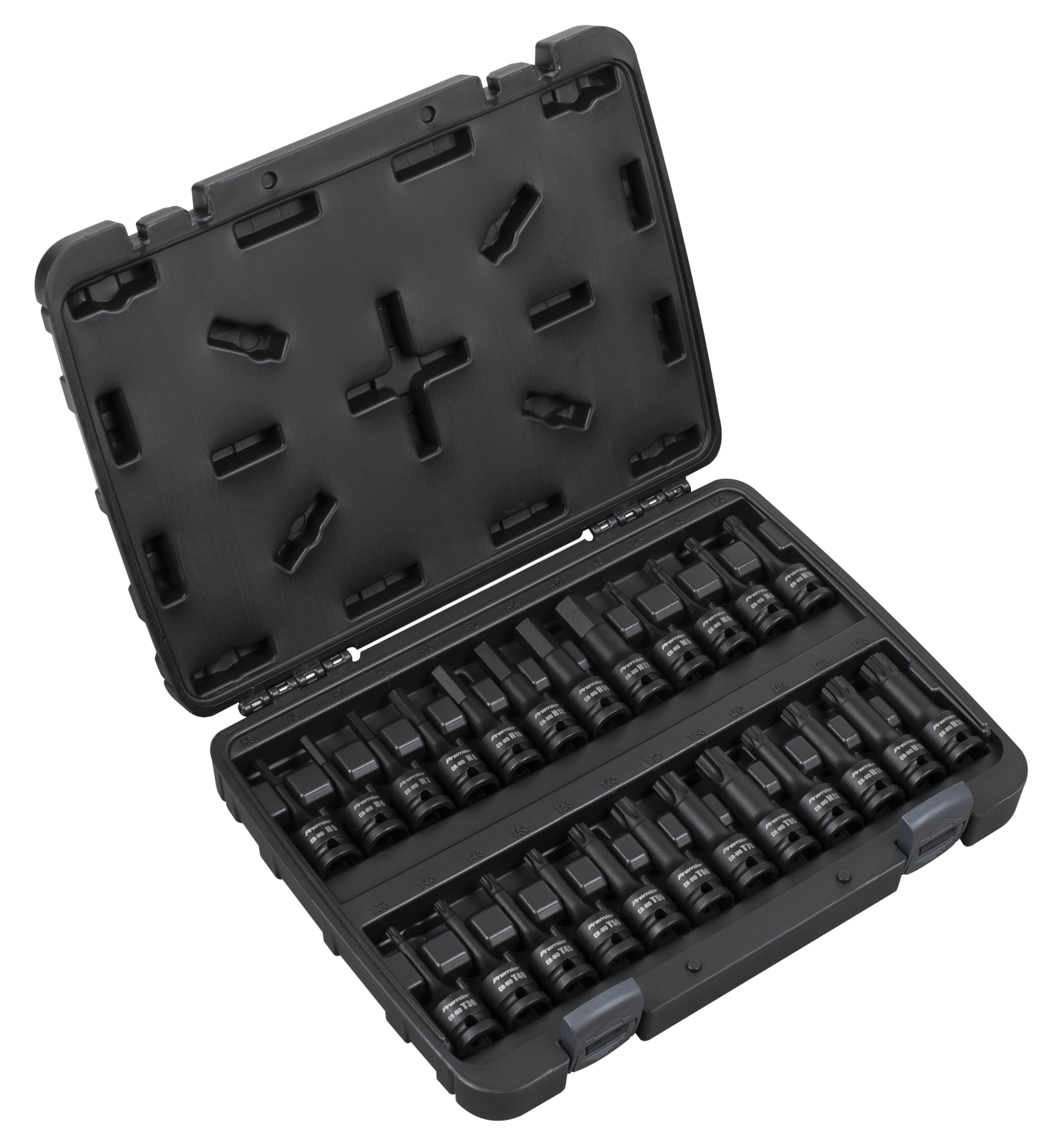 Sealey 24pc 1/2" Sq Drive Hex/TRX-Star*/Spline Impact Socket Bit Set -AK56000