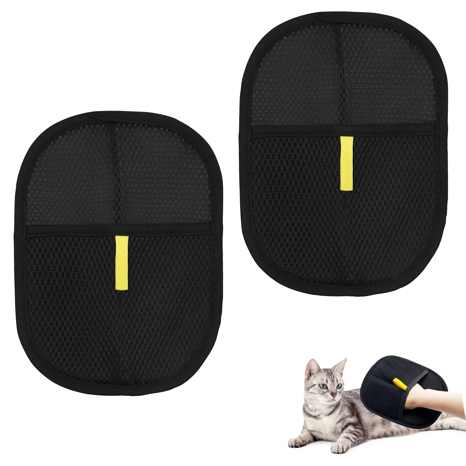 Photo 1 of ***2 PACKS INCLUDED***JYMJDSX Pet Hair Removal Glove for Cats & Dogs, Upgrade Efficient Grooming Gloves for Pet Hair, Electrostatic Pet Hair Remover for Hair Removal, Reusable Pet Hair Remover Glove (2pcs)***2 PACKS INCLUDED***