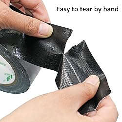 BOMEI PACK 4Pack Black Heavy Duty Duct Tape, 1.88