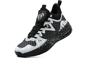 ASHION Men Basketball Shoes Arch Support Mens Sneakers Anti Slip Breathable Comfortable High Top Sports Running Walking Tennis Shoes