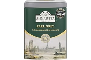 Ahmad Tea Earl Grey Tea (Loose Leaf) in Tin, 100 Grams