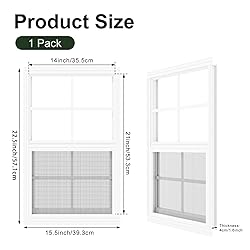 1 Pack Shed Window 14" x 21" Flush Mount Window