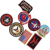 Goose Nick Bradshaw 8pc Iron On Sew on Patch Set