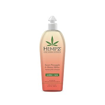 Amazon Com Hempz Hydrating Bath And Body Oil Off Yellow Sweet