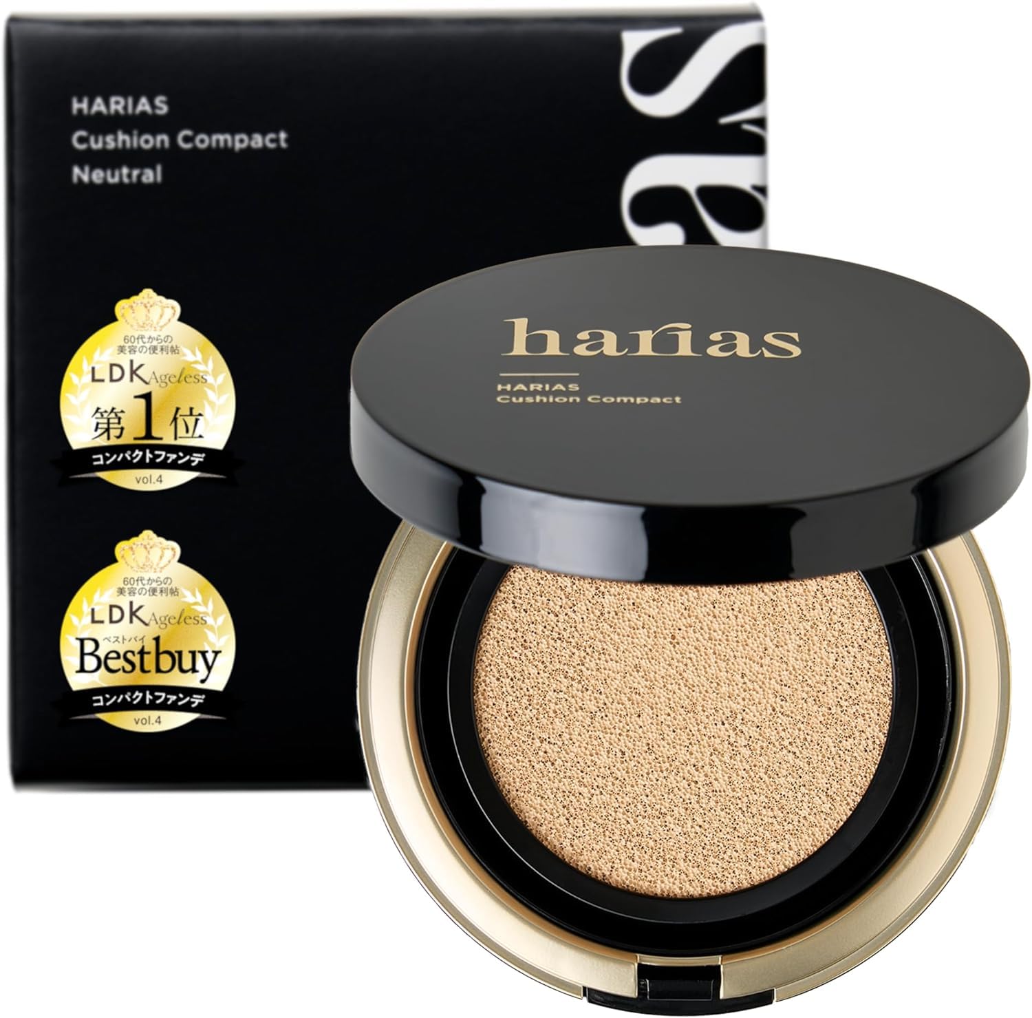 HARIAS ハリアス (公式) クッションファンデーション クッションファンデ SPF50+ ナイアシンアミド 医薬部外品 美容液 ファンデーション 人気ランキング (オークル)商品画像