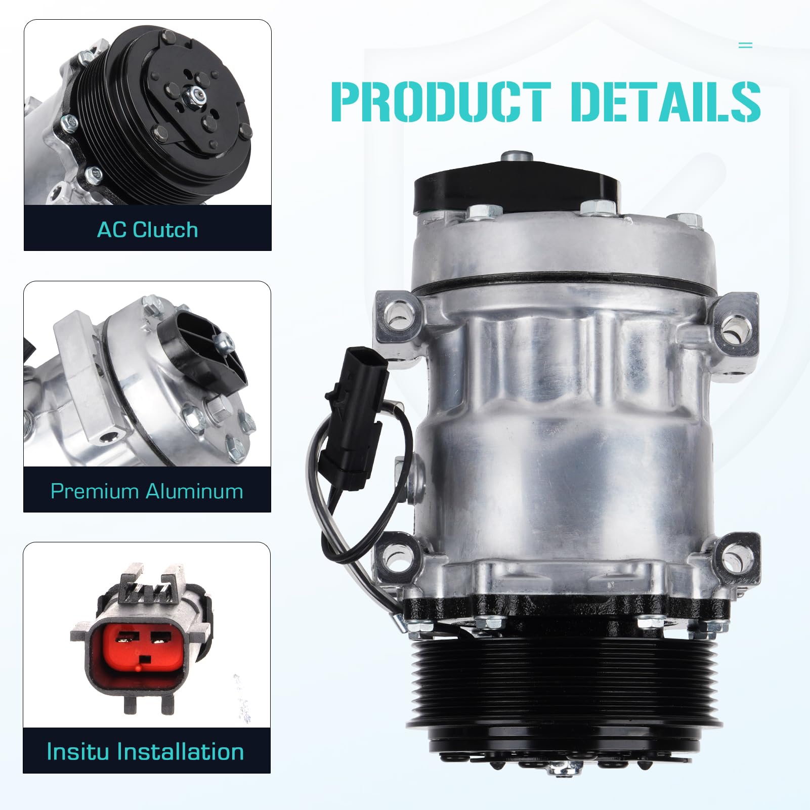 Condition photo showing New/Like New for air conditioning ac compressor fit for dodge ram 2500 & 3500 5.9l 1994 1995 1996 1997 1998 1999 2000