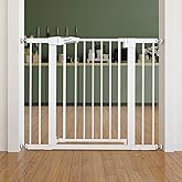 Babelio Baby Gate for Doorways and Stairs, 26-40 Inch Auto Close Dog Gate, Easy Install, Pressure Mounted, No Drilling, fits